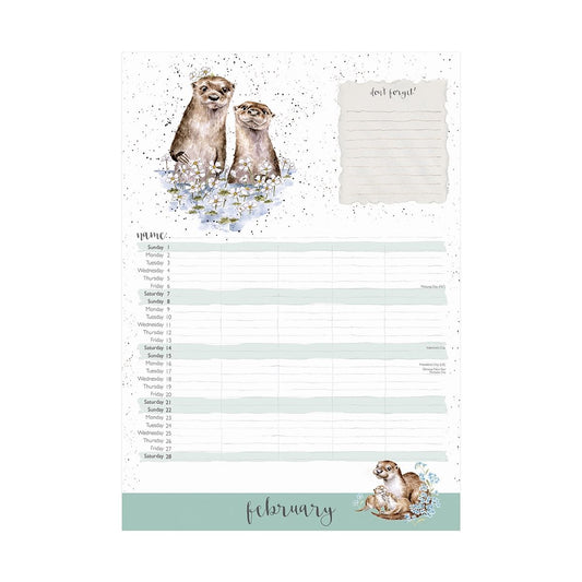 Wrendale Designs 'The Country Set' Family Calendar 2026