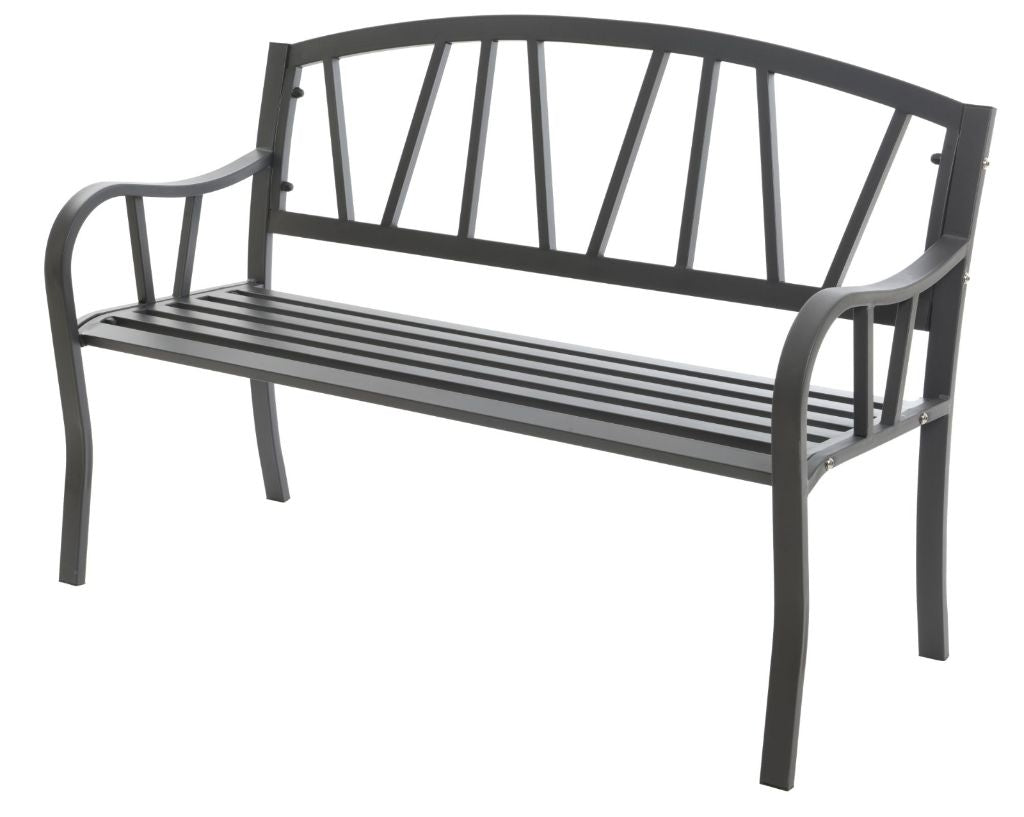 Odense Iron Metal Garden Bench