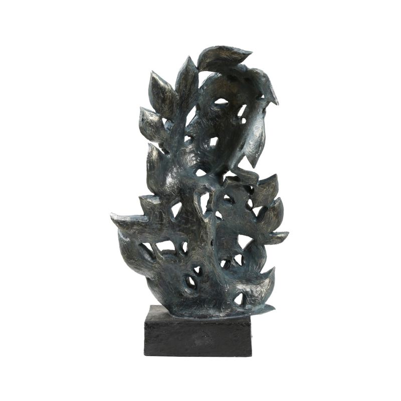 Antique Green Polyresin Couple