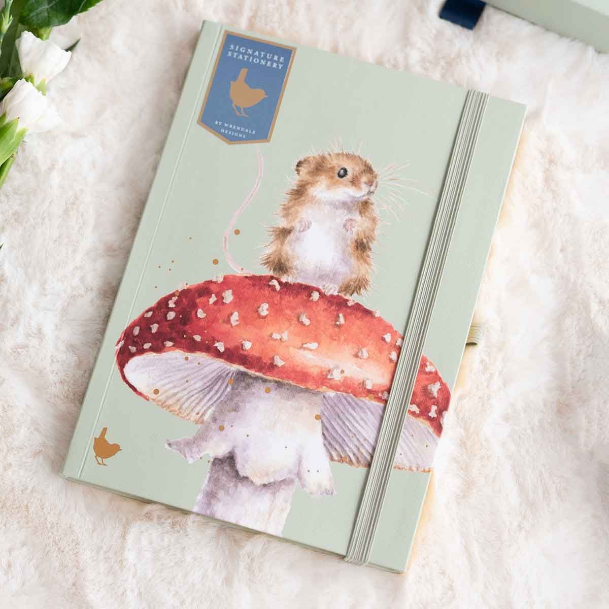 Wrendale Designs 'He's a Fun-Gi' Mouse Signature Stationery Notebook