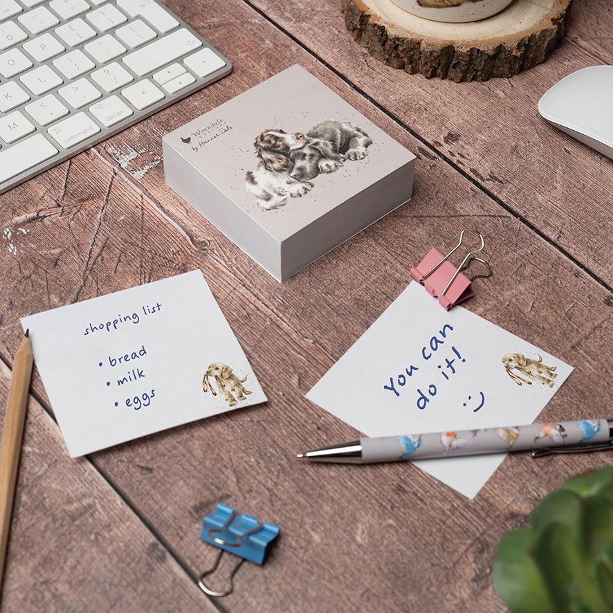 Wrendale Designs 'Growing Old Together' Spaniel and Labrador Sticky Notes