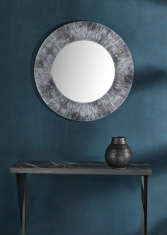 Dar Data Console Table Dark Marble Effect