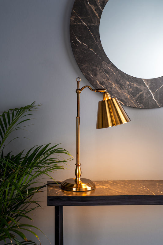 Dar Data Console Table Dark Marble Effect