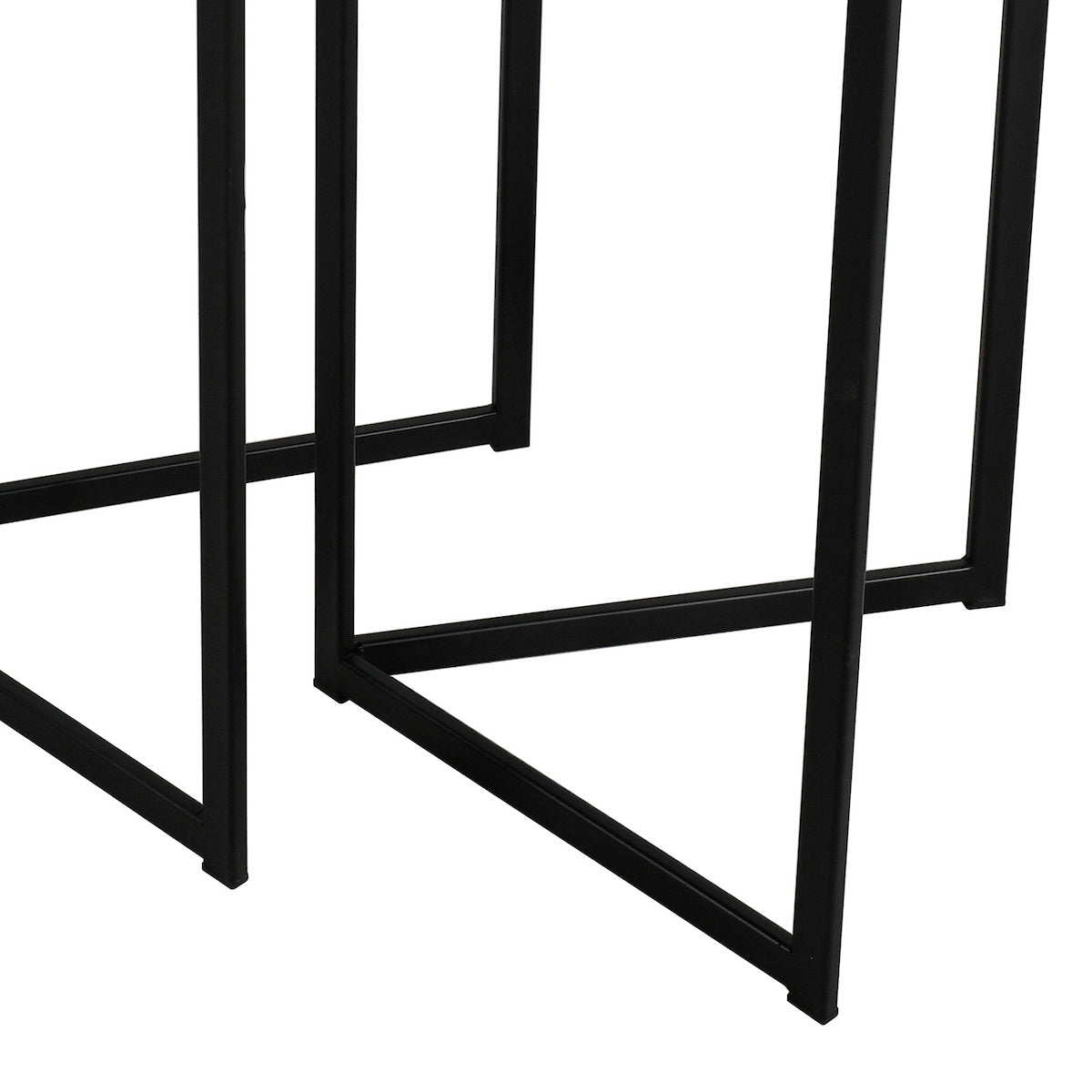 Dar Mibello Nested Side Tables Light Oak Effect