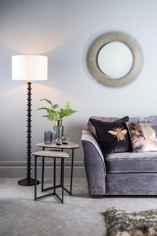 Dar Mibello Nested Side Tables Light Oak Effect