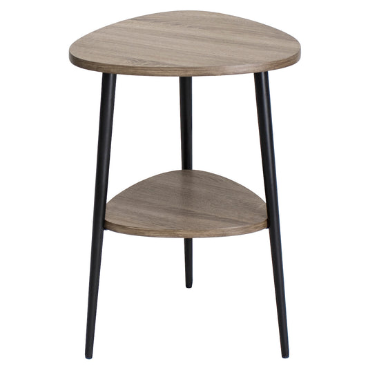 Dar Vigo Side Table With Shelf Oak Style Effect