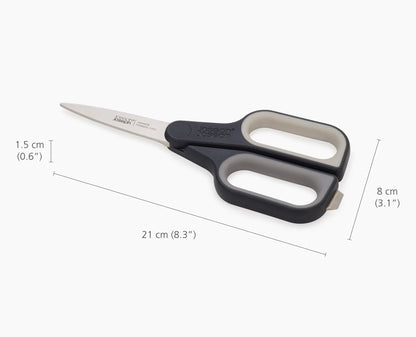 Joseph & Joseph PlusCut™ Grey Scissors with Integrated Box Cutter