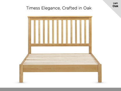 Lugano Oak Slatted Bed
