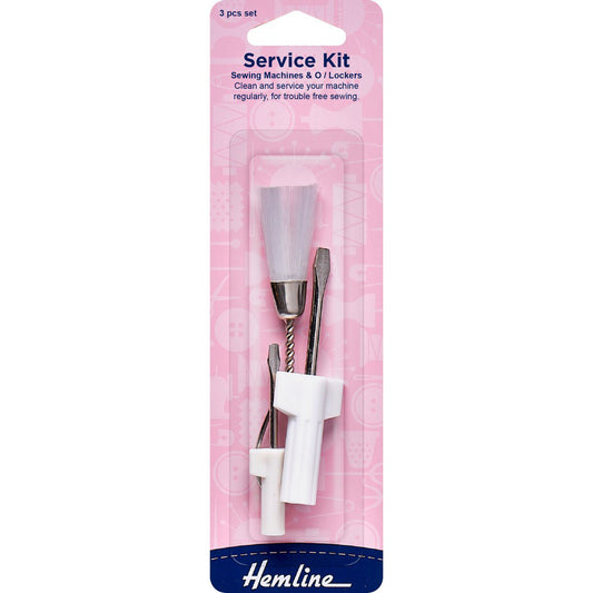 Hemline Service Kit Sewing Machines & O/Lockers 3 pcs set