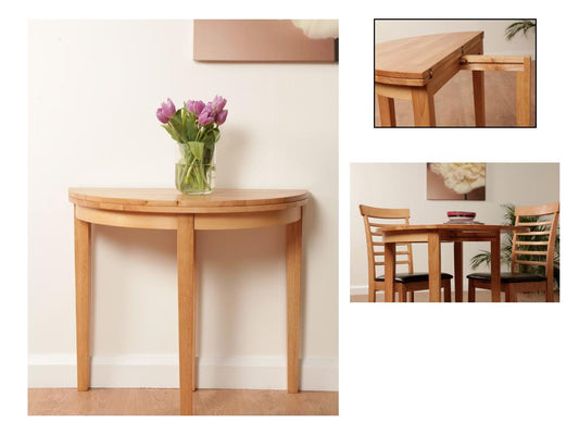 Hanover Half Moon Dining Table (Includes 2 Chairs)
