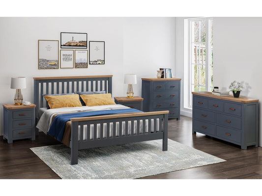Treviso Midnight Blue Bed