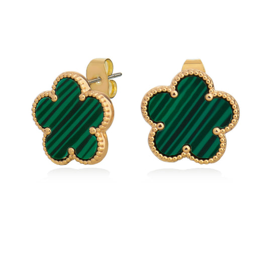 Tipperary Le Fleur Green Earrings