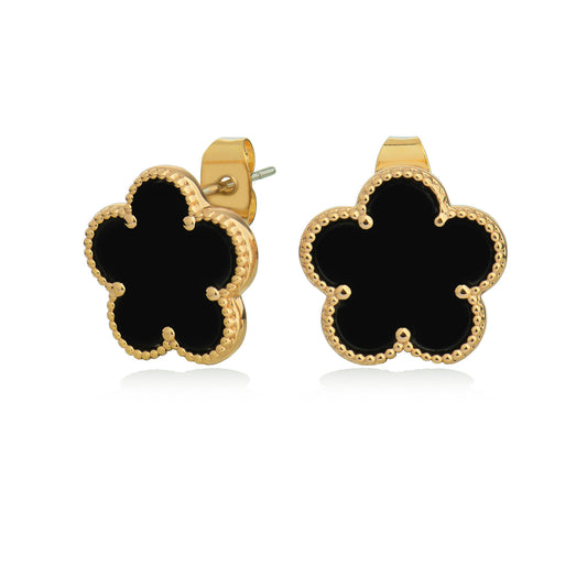 Tipperary Le Fleur Black Earrings
