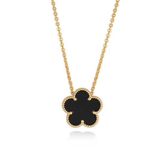 Tipperary Le Fleur Black Pendant Necklace