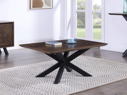 Nevada Parquet Top Rectangular Coffee Table