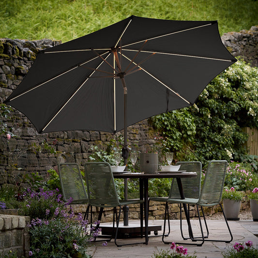 Glow Defender 3m Round Centre Pole Parasol