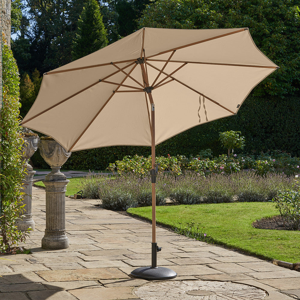 Riva Teak 3m Round Parasol