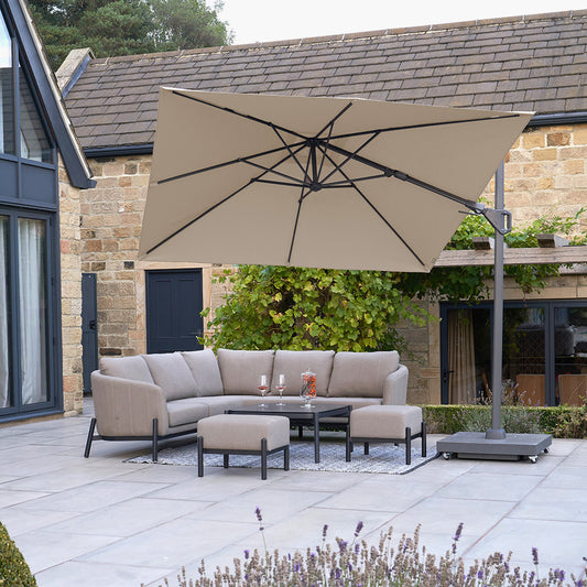 Voyager T2 2.7m Square Free Arm Parasol