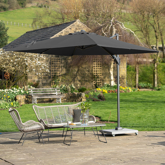 Voyager T2 2.7m Square Free Arm Parasol