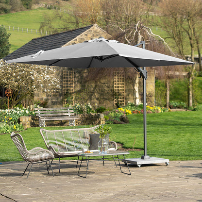Voyager T2 2.7m Square Free Arm Parasol