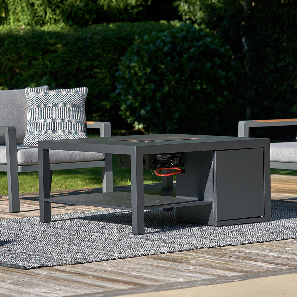 Cosiflow Square Anthracite Fire Pit Table