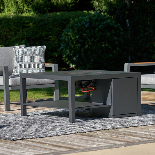 Cosiflow Square Anthracite Fire Pit Table