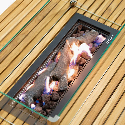 Cosibridge Teak Fire Pit Table