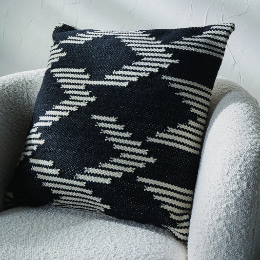 Indoor Outdoor Chevron Design Scatter Cushion