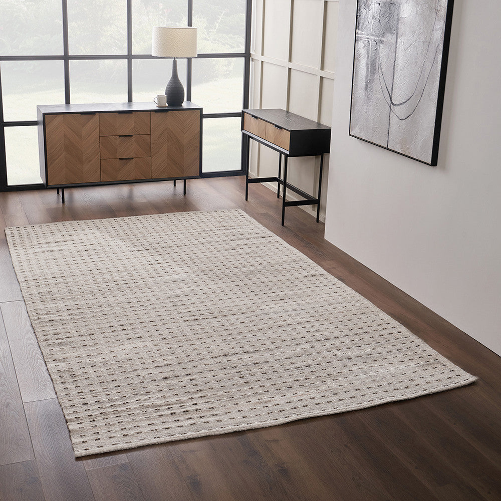Indoor Outdoor Natural Double Stitch Design Rug