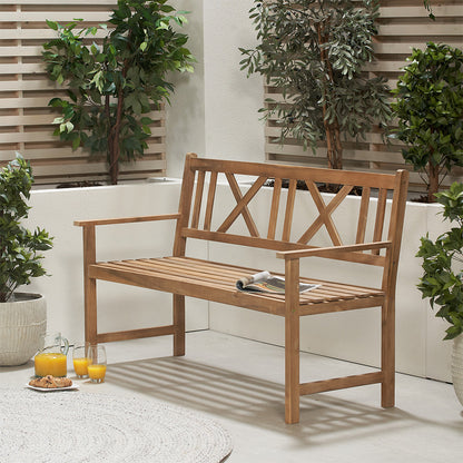 Cambridge Outdoor 3 Seater Acacia Wood Bench
