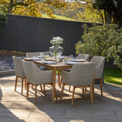 Larissa Light Kuba Grey Outdoor Dining Set