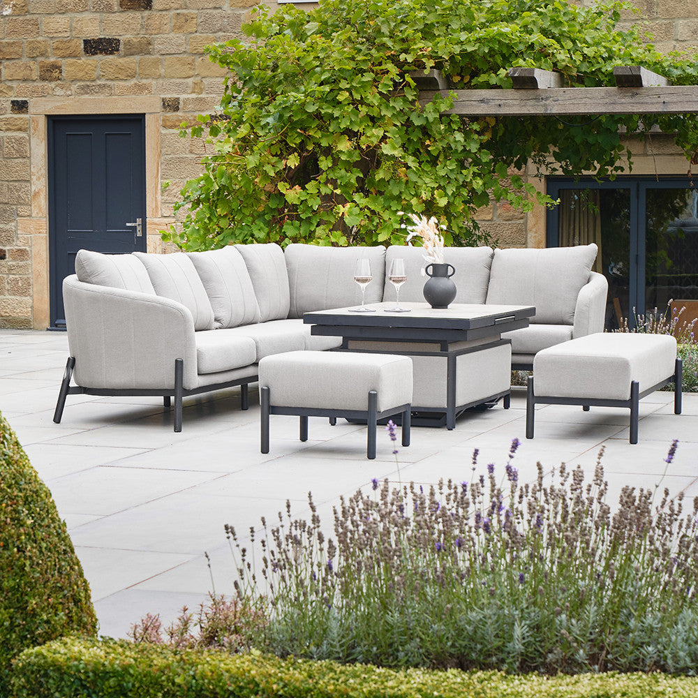 Nevada Putty Outdoor Corner Seating Set