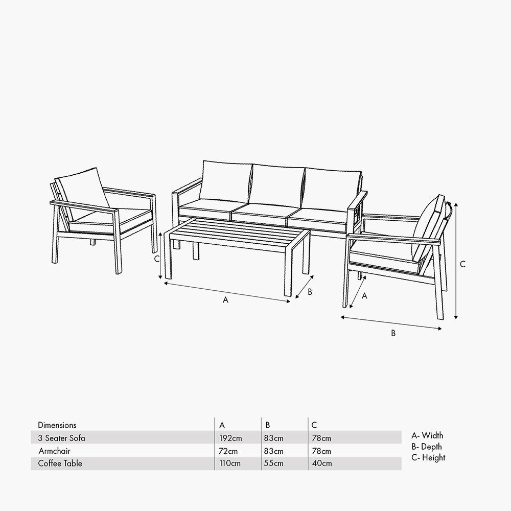 Aruba Outdoor Seating Set