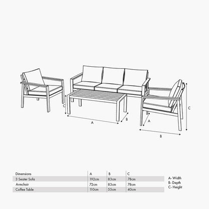 Aruba Outdoor Seating Set