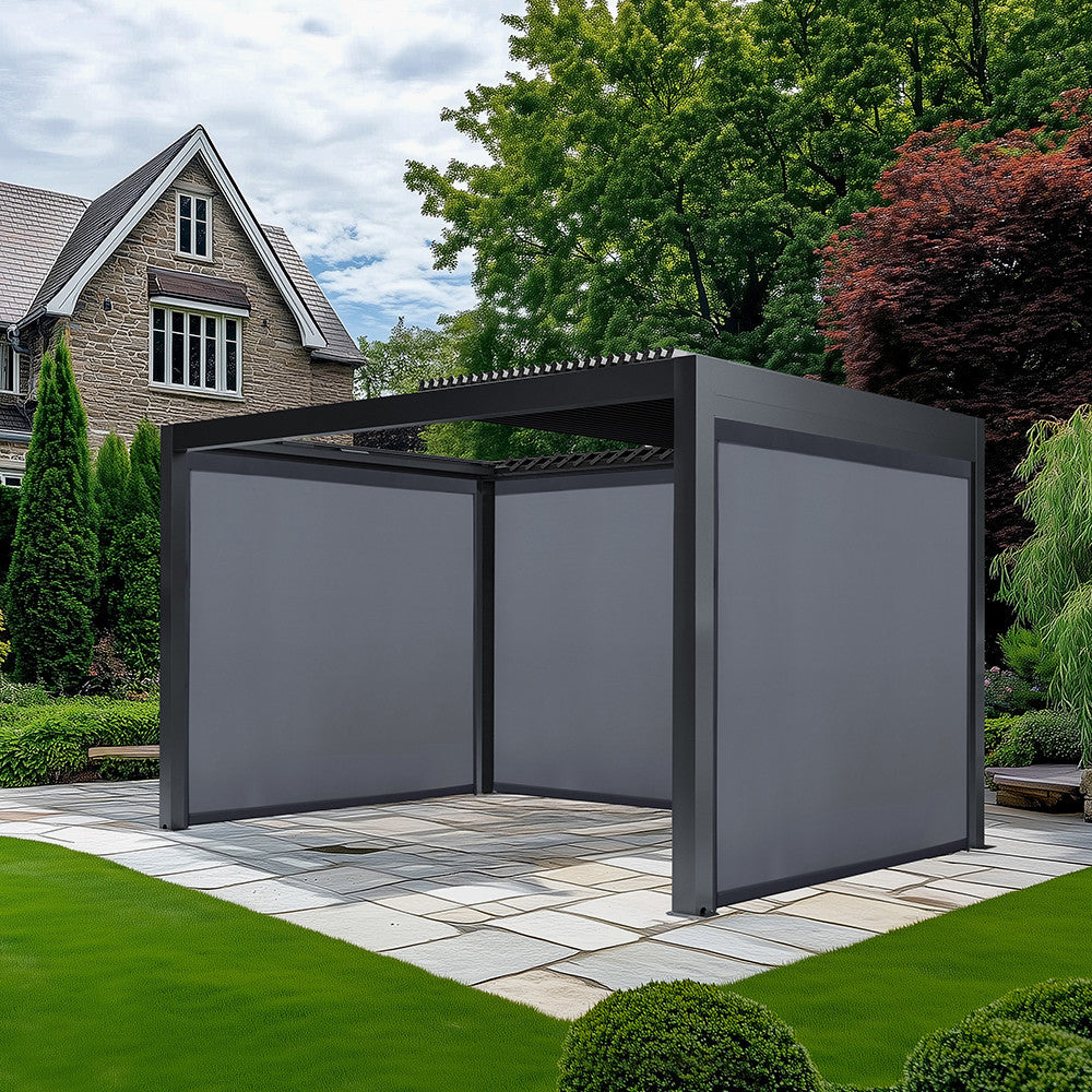 Abierto Full Electric 3m x 4m with LED and 2 x 3m & 1 x 4m Electric Blinds