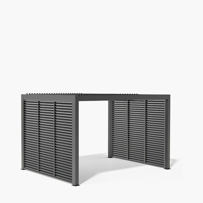 Abierto Full Electric 3m x 4m with LED and 2 x 3m Fixed Louvre Panels