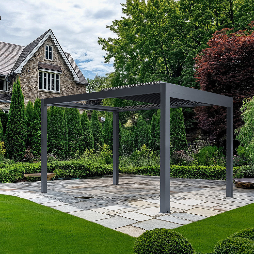 Abierto Full Electric 3m x 4m Pergola with LED