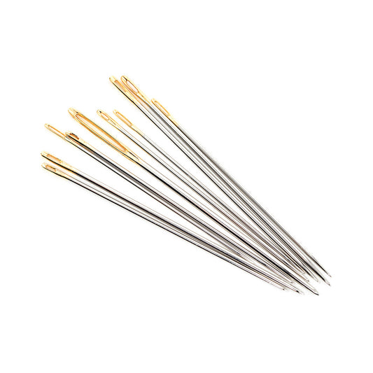 Hemline Gold Household Hand Needles Assorted Gold eye 10 pcs