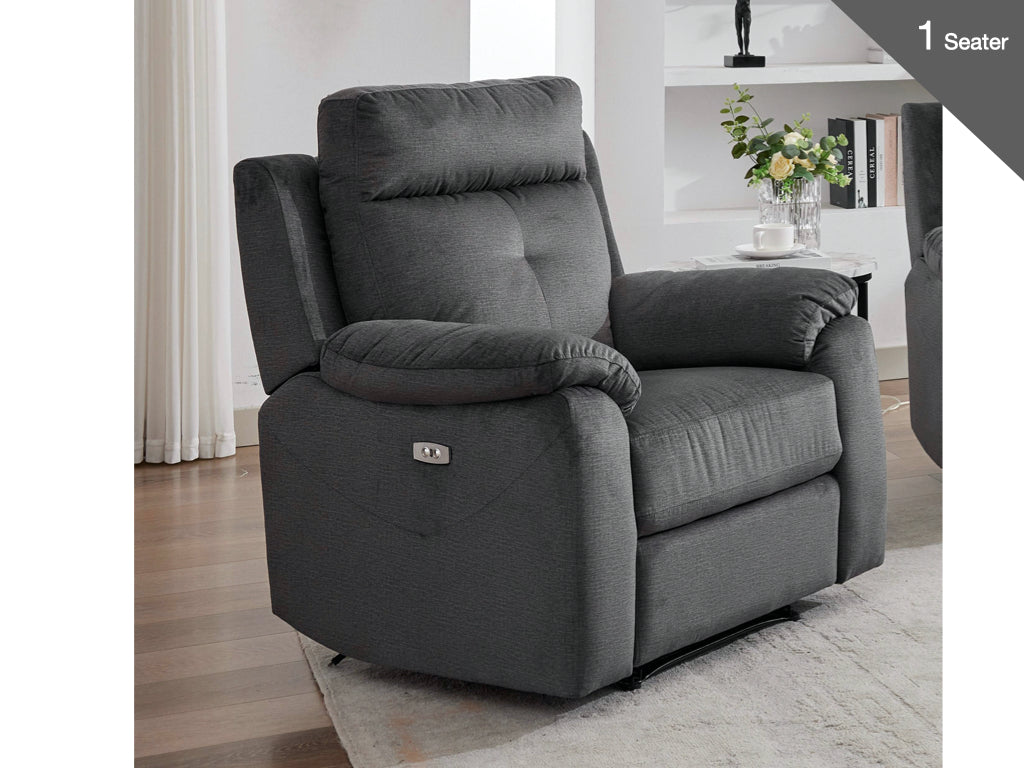 Palermo Fabric Armchair in Anthracite