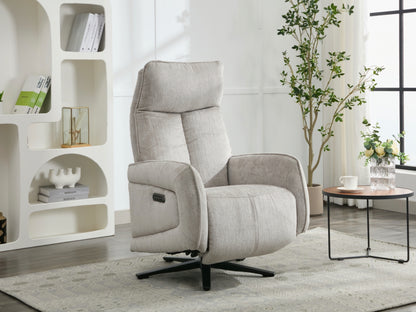 Prestige Fabric Electric Swivel Chair