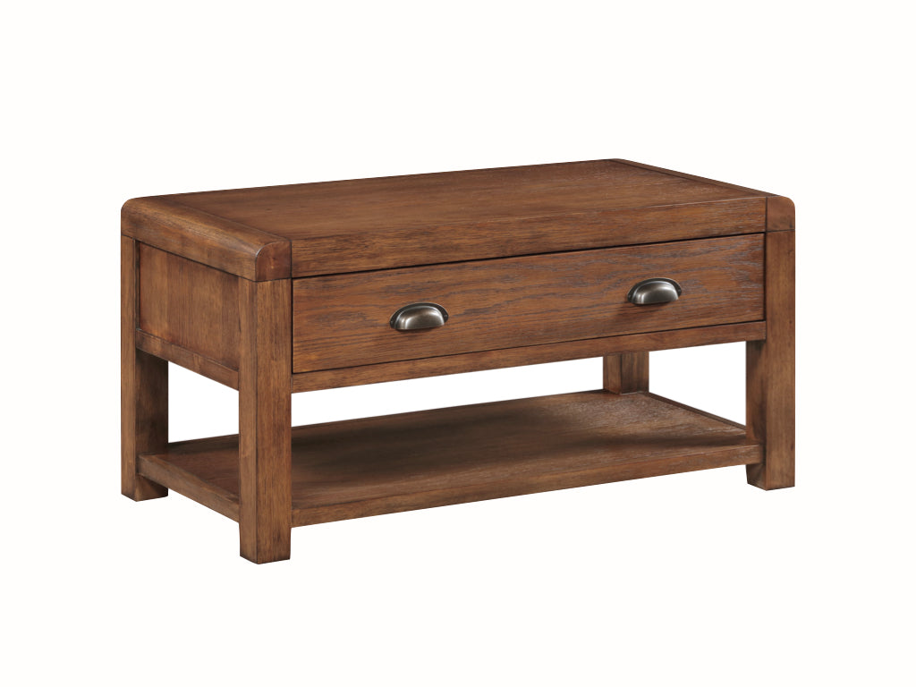Oakridge Dark Oak Coffee Table with 1 Drawer