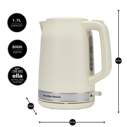 Hamilton Beach 1.7L Ella Matte Latte Kettle