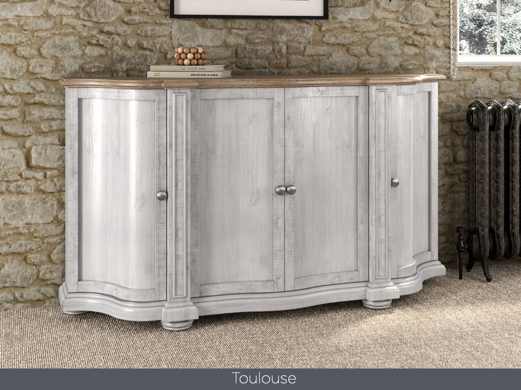 Toulouse Curved 4 Door Sideboard