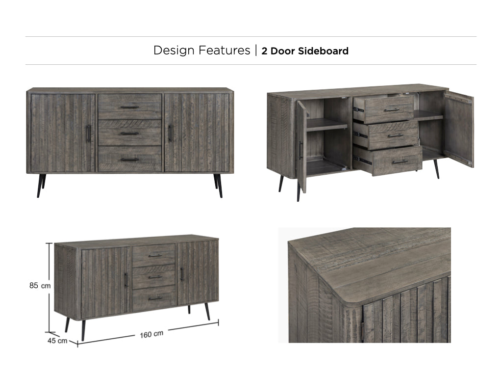Monarch 2 Door Sideboard
