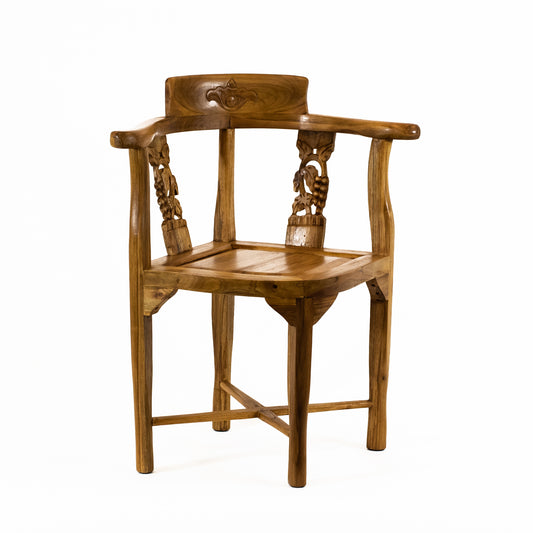 Teak Occasional Corner Chair