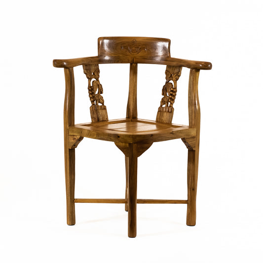 Teak Occasional Corner Chair
