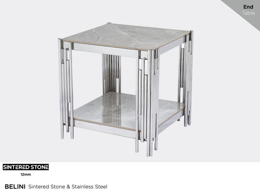 Belini Sintered Stone End Table