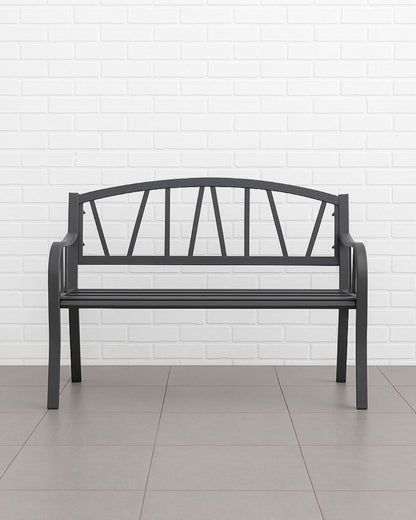 Odense Iron Metal Garden Bench