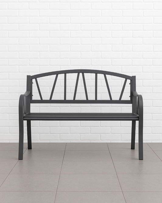 Odense Iron Metal Garden Bench