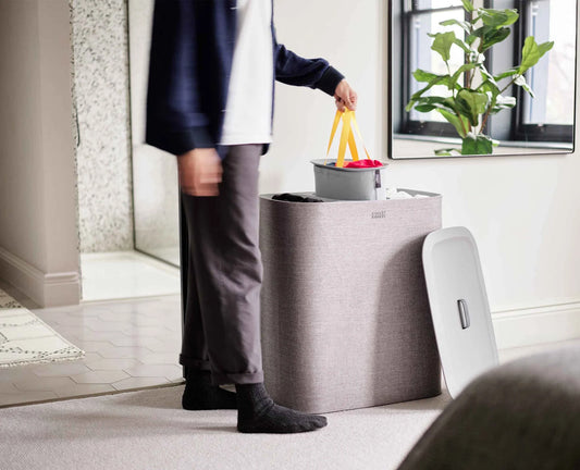 Joseph & Joseph Tota Trio 90L Grey Laundry Separation Basket